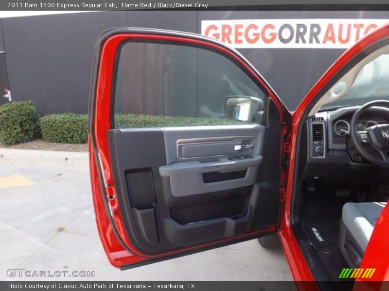 Flame Red / Black/Diesel Gray 2013 Ram 1500 Express Regular Cab