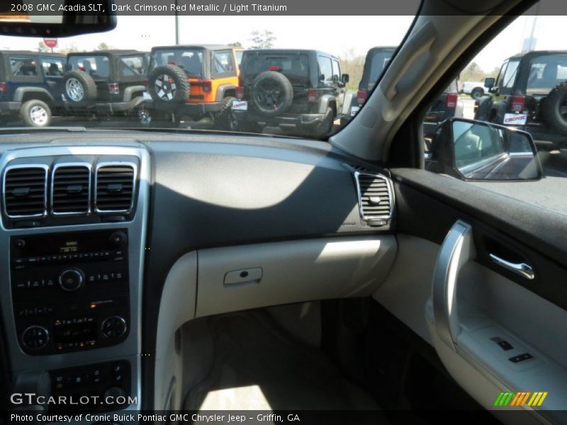 Dark Crimson Red Metallic / Light Titanium 2008 GMC Acadia SLT