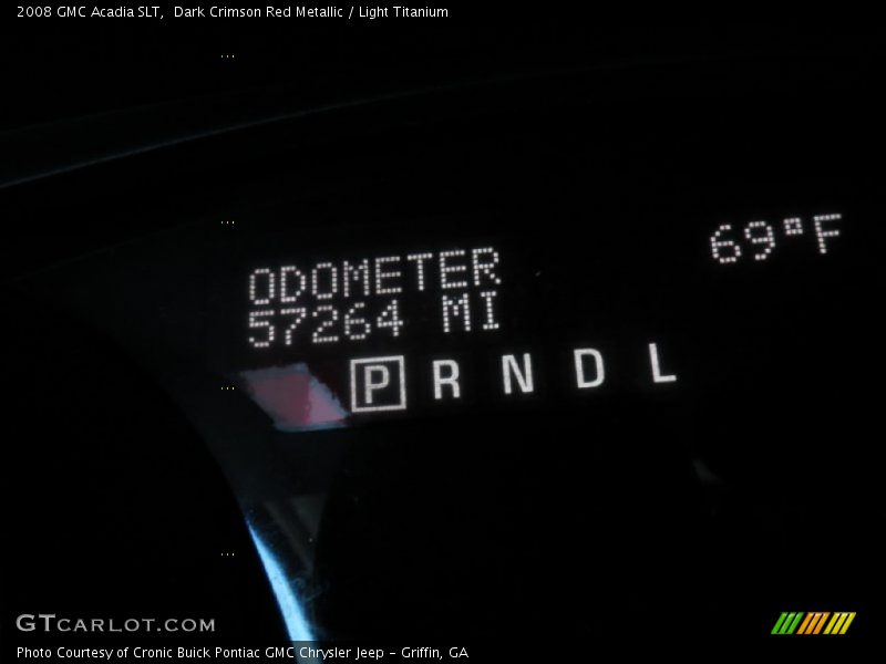 Dark Crimson Red Metallic / Light Titanium 2008 GMC Acadia SLT