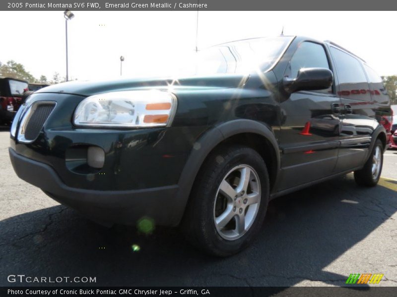 Emerald Green Metallic / Cashmere 2005 Pontiac Montana SV6 FWD