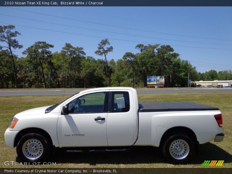 Blizzard White / Charcoal 2010 Nissan Titan XE King Cab