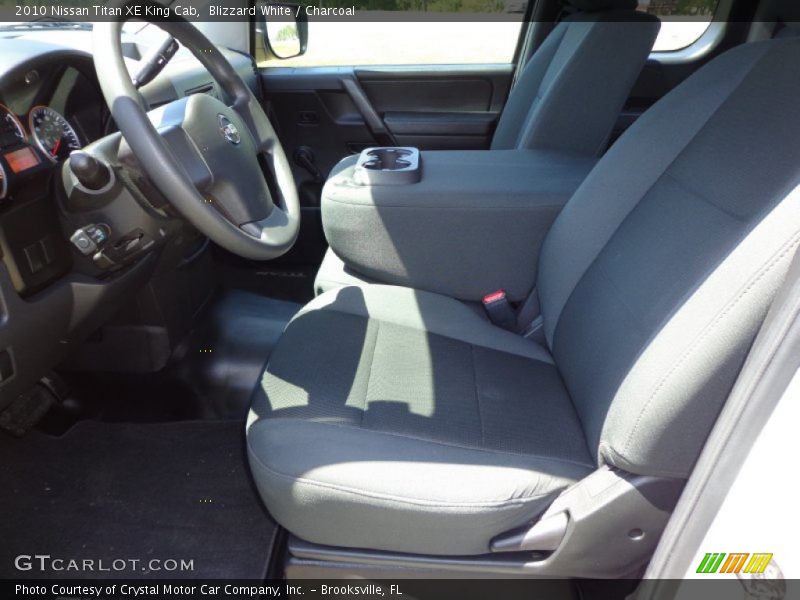 Blizzard White / Charcoal 2010 Nissan Titan XE King Cab