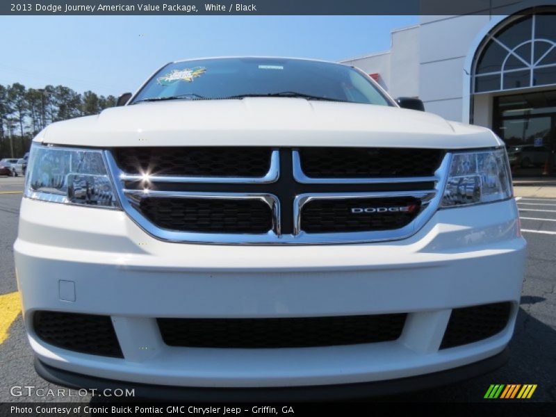White / Black 2013 Dodge Journey American Value Package