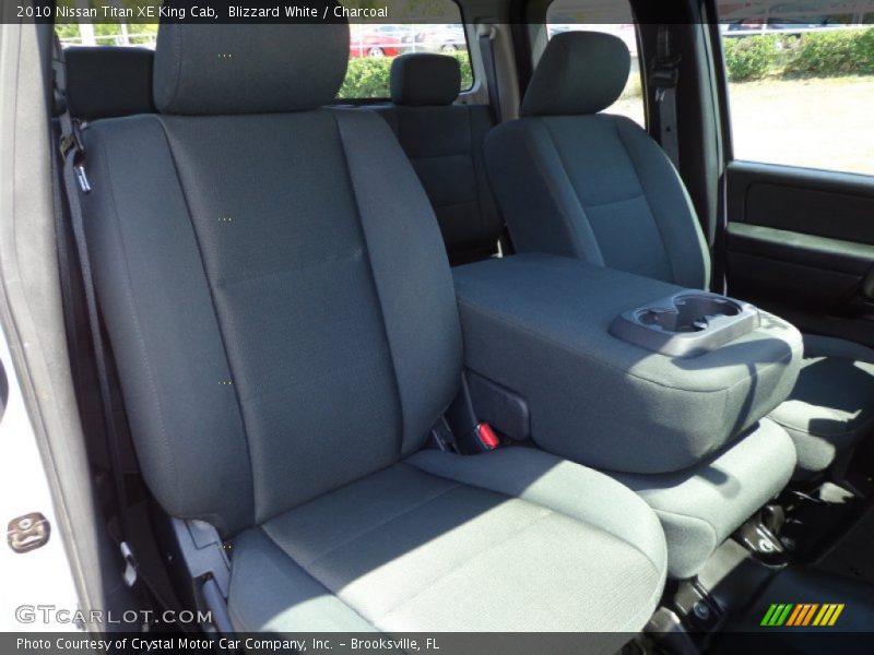 Blizzard White / Charcoal 2010 Nissan Titan XE King Cab