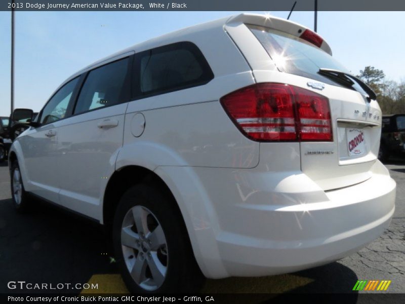 White / Black 2013 Dodge Journey American Value Package