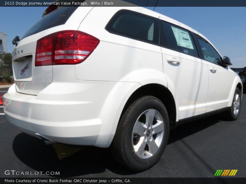 White / Black 2013 Dodge Journey American Value Package