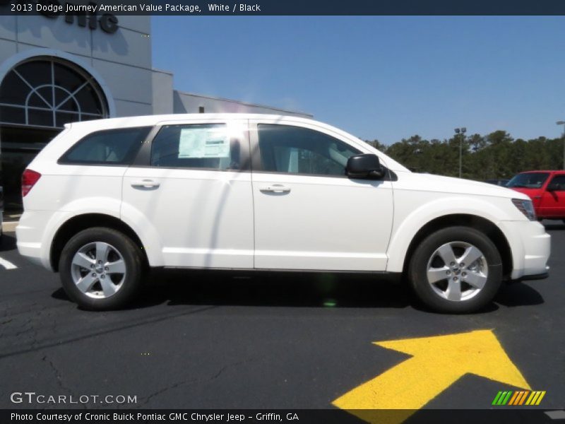 White / Black 2013 Dodge Journey American Value Package