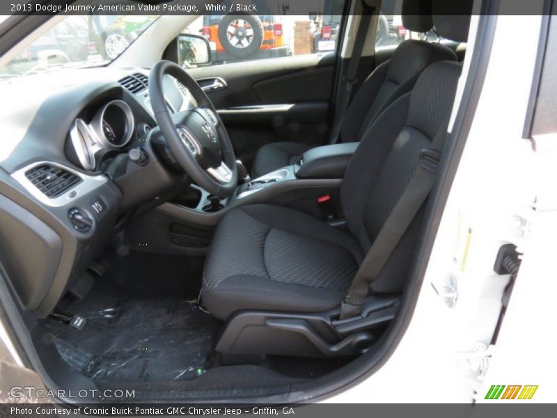 White / Black 2013 Dodge Journey American Value Package