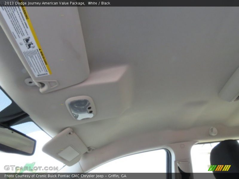 White / Black 2013 Dodge Journey American Value Package