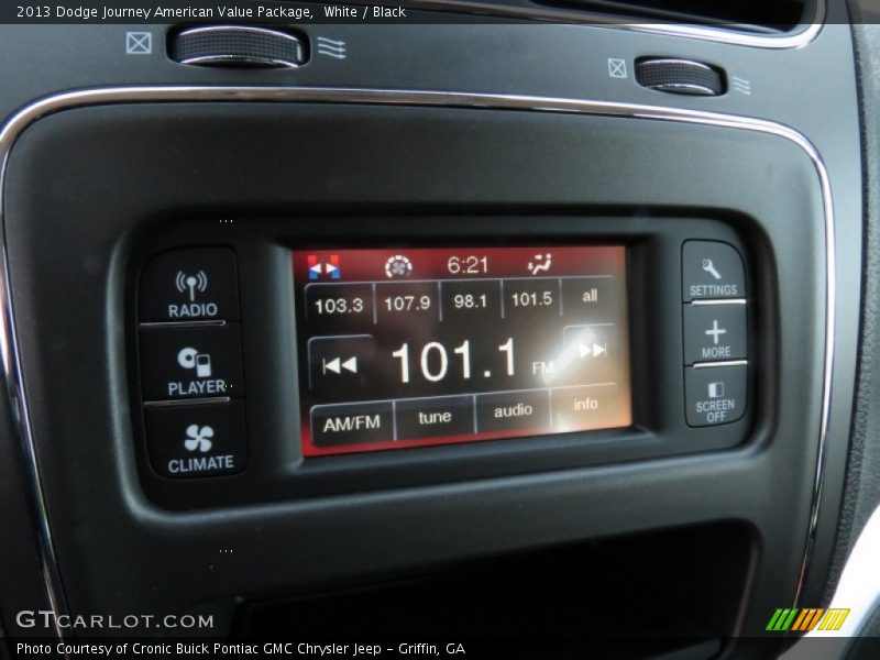 White / Black 2013 Dodge Journey American Value Package