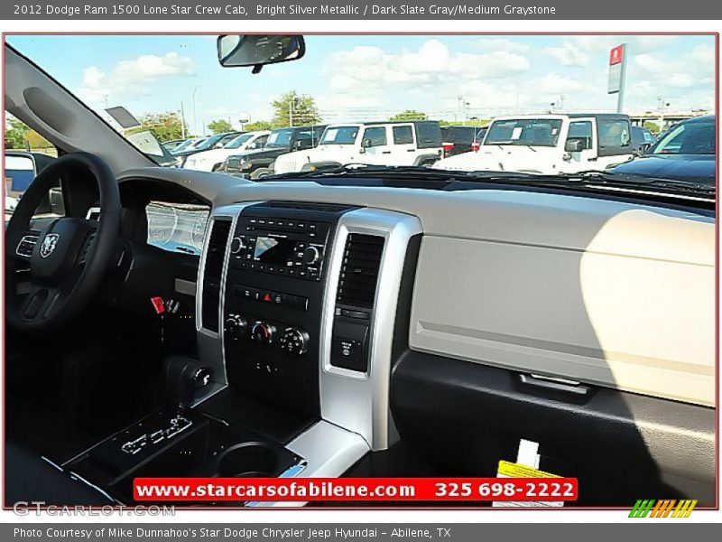 Bright Silver Metallic / Dark Slate Gray/Medium Graystone 2012 Dodge Ram 1500 Lone Star Crew Cab