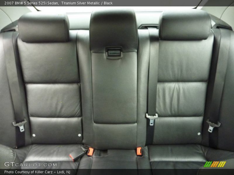 Titanium Silver Metallic / Black 2007 BMW 5 Series 525i Sedan