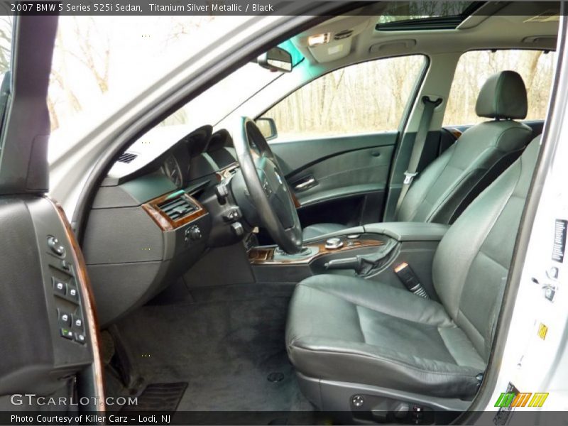  2007 5 Series 525i Sedan Black Interior