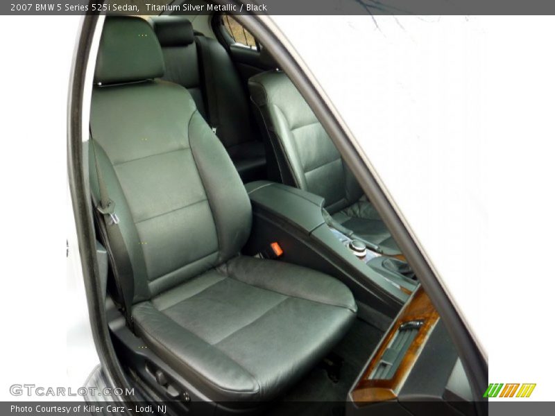 Titanium Silver Metallic / Black 2007 BMW 5 Series 525i Sedan