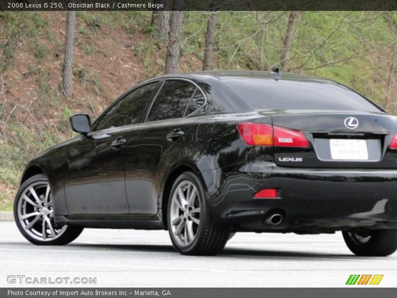 Obsidian Black / Cashmere Beige 2008 Lexus IS 250