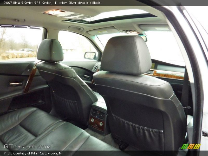 Titanium Silver Metallic / Black 2007 BMW 5 Series 525i Sedan