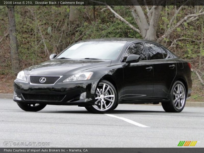 Obsidian Black / Cashmere Beige 2008 Lexus IS 250