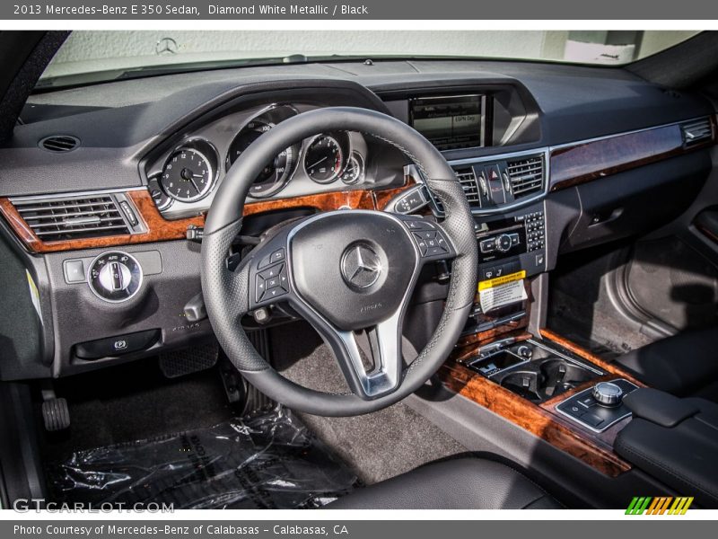 Diamond White Metallic / Black 2013 Mercedes-Benz E 350 Sedan