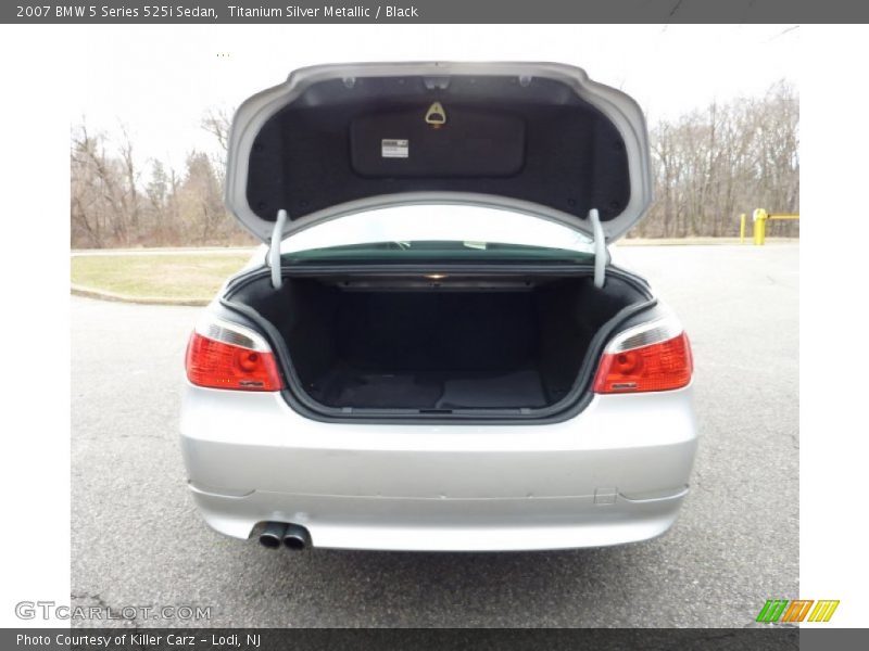 Titanium Silver Metallic / Black 2007 BMW 5 Series 525i Sedan