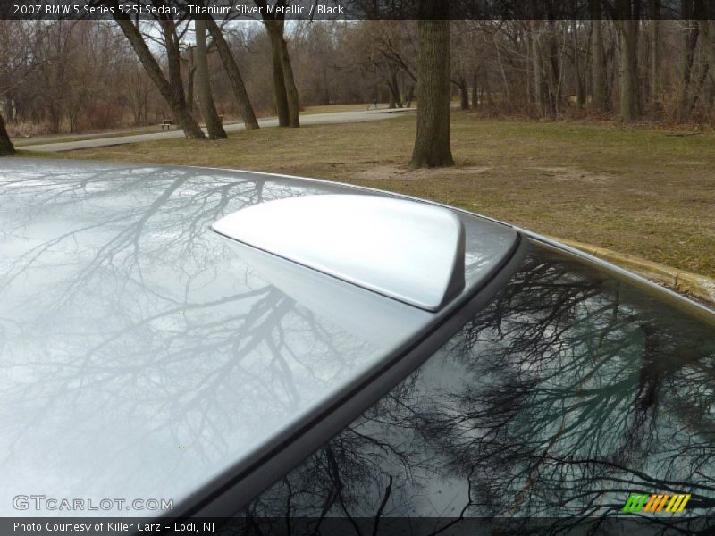Titanium Silver Metallic / Black 2007 BMW 5 Series 525i Sedan