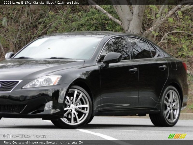 Obsidian Black / Cashmere Beige 2008 Lexus IS 250