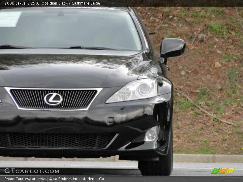 Obsidian Black / Cashmere Beige 2008 Lexus IS 250