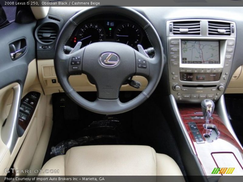 Obsidian Black / Cashmere Beige 2008 Lexus IS 250