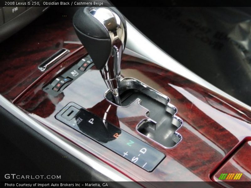 Obsidian Black / Cashmere Beige 2008 Lexus IS 250