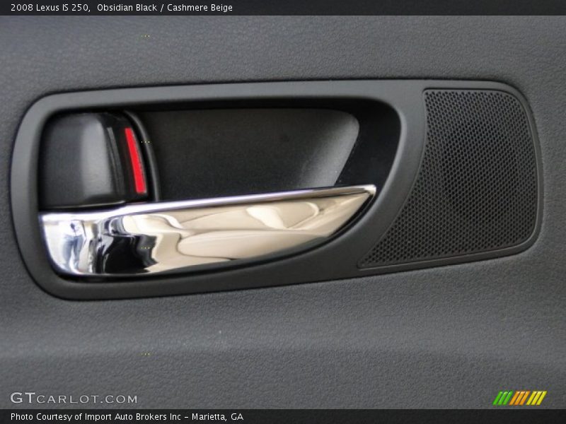 Obsidian Black / Cashmere Beige 2008 Lexus IS 250