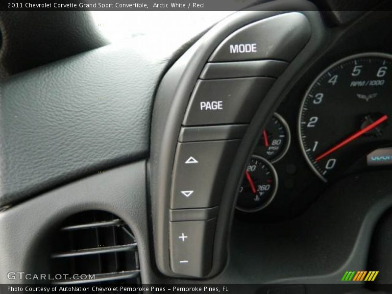 Controls of 2011 Corvette Grand Sport Convertible
