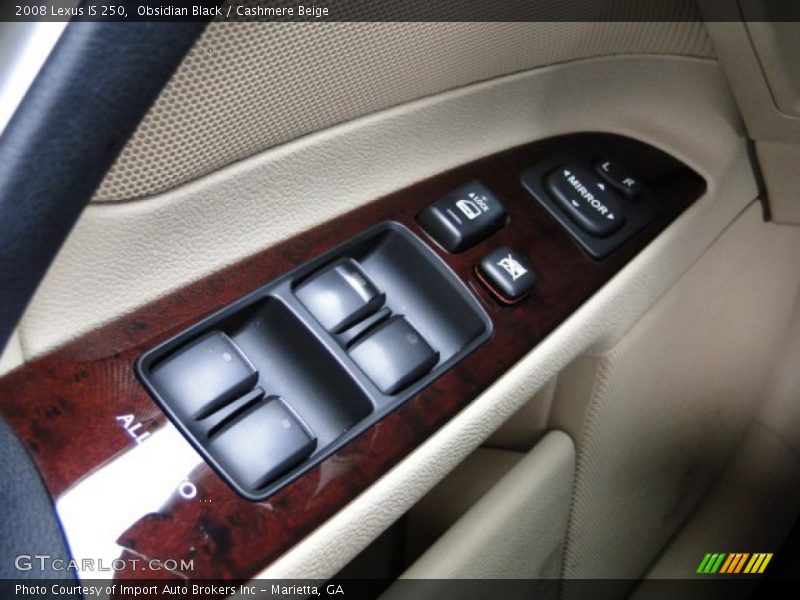 Obsidian Black / Cashmere Beige 2008 Lexus IS 250