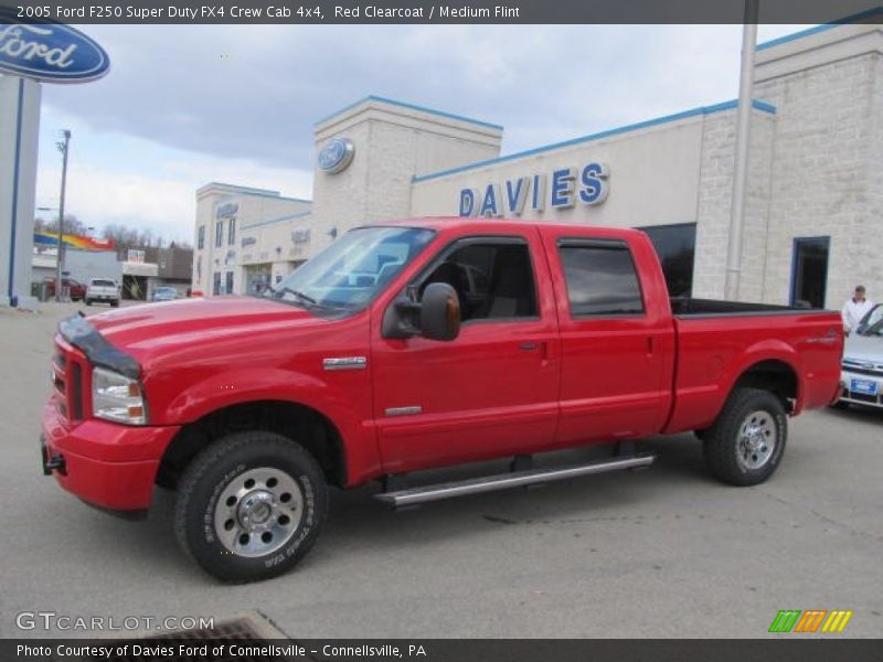 Red Clearcoat / Medium Flint 2005 Ford F250 Super Duty FX4 Crew Cab 4x4