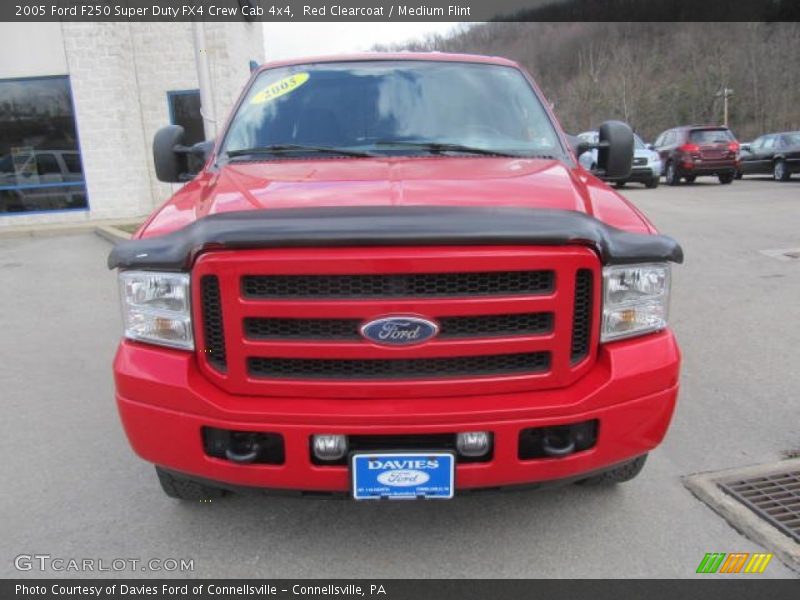 Red Clearcoat / Medium Flint 2005 Ford F250 Super Duty FX4 Crew Cab 4x4
