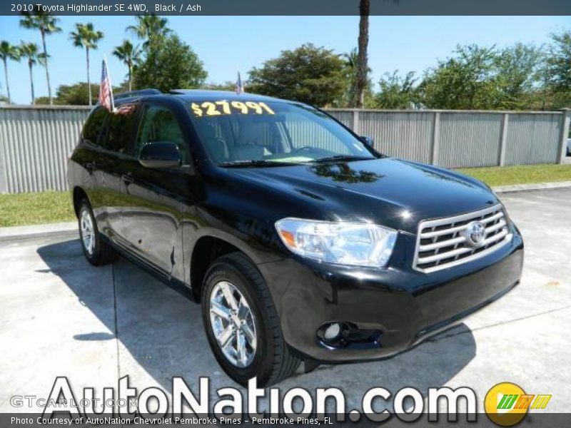 Black / Ash 2010 Toyota Highlander SE 4WD