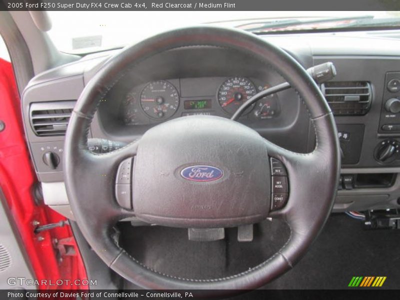 Red Clearcoat / Medium Flint 2005 Ford F250 Super Duty FX4 Crew Cab 4x4