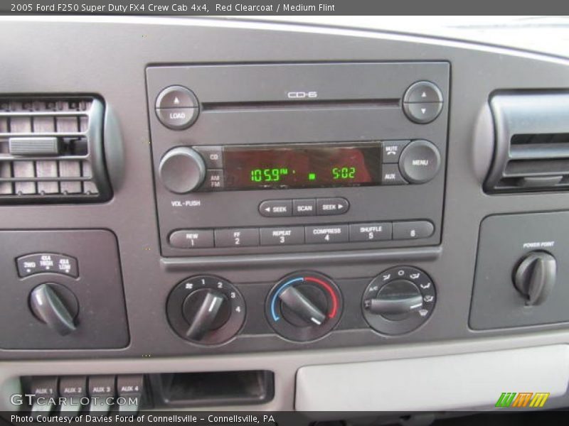 Red Clearcoat / Medium Flint 2005 Ford F250 Super Duty FX4 Crew Cab 4x4