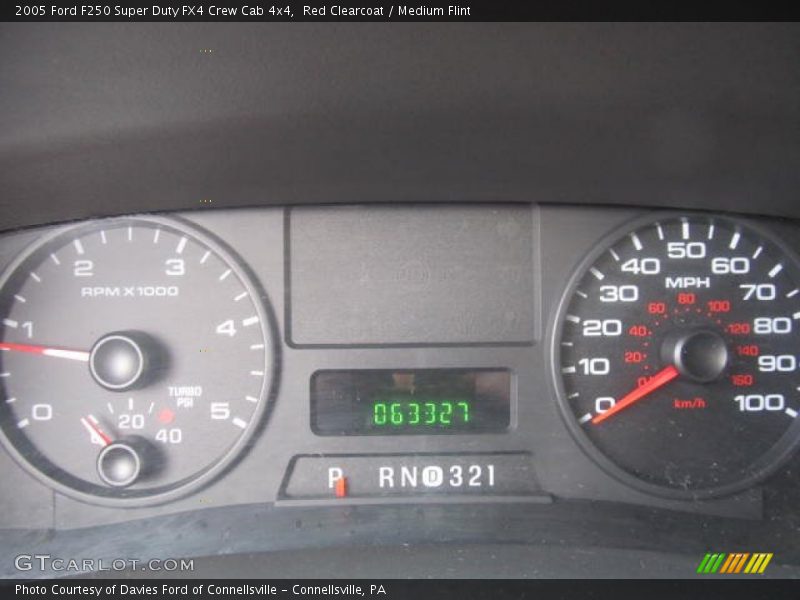 Red Clearcoat / Medium Flint 2005 Ford F250 Super Duty FX4 Crew Cab 4x4