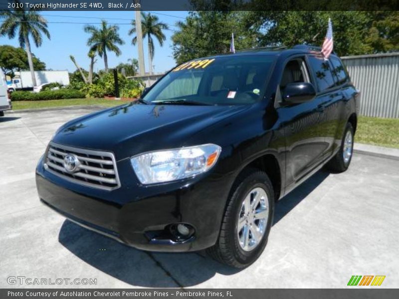 Black / Ash 2010 Toyota Highlander SE 4WD