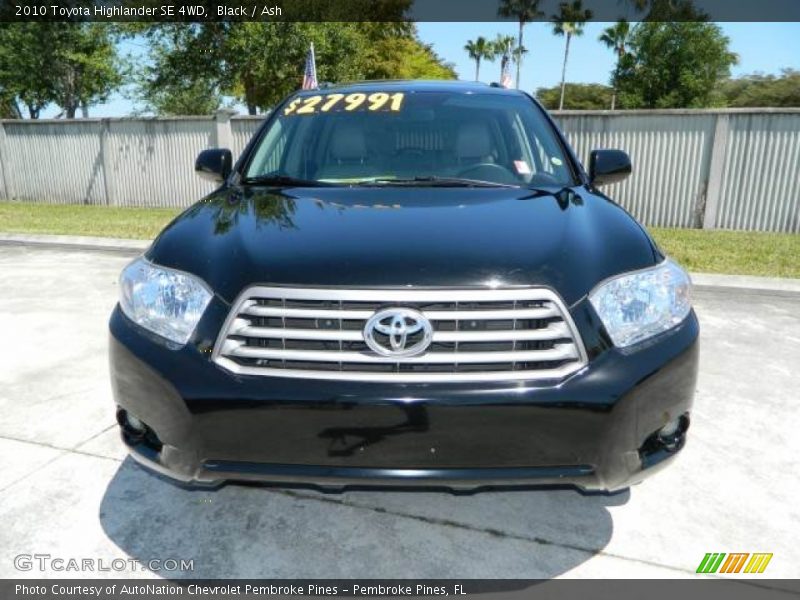 Black / Ash 2010 Toyota Highlander SE 4WD