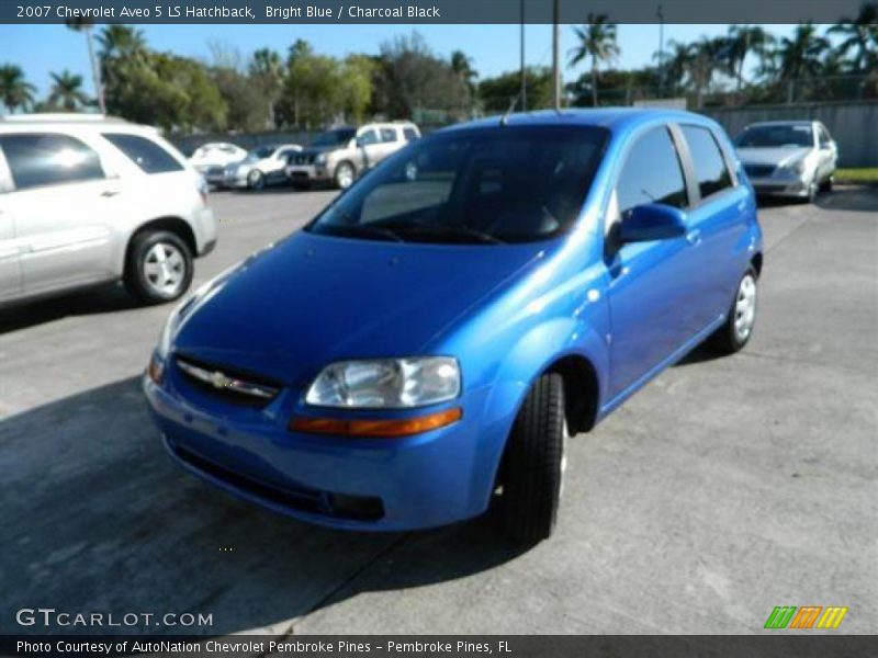 Bright Blue / Charcoal Black 2007 Chevrolet Aveo 5 LS Hatchback
