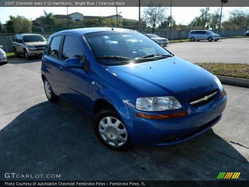 Bright Blue / Charcoal Black 2007 Chevrolet Aveo 5 LS Hatchback
