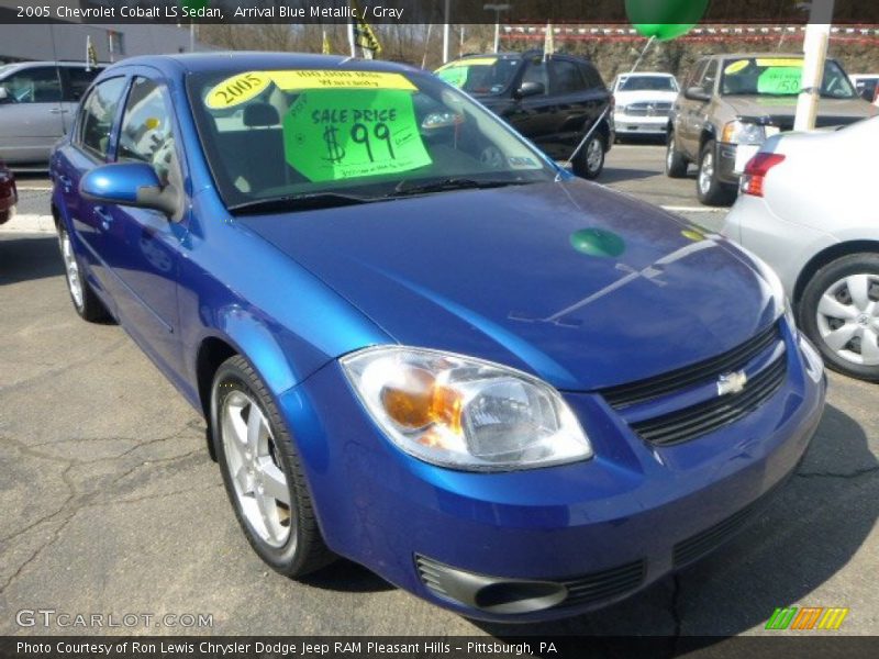 Arrival Blue Metallic / Gray 2005 Chevrolet Cobalt LS Sedan
