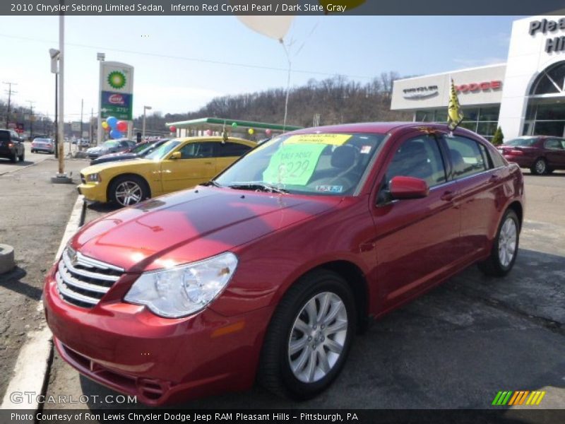 Inferno Red Crystal Pearl / Dark Slate Gray 2010 Chrysler Sebring Limited Sedan