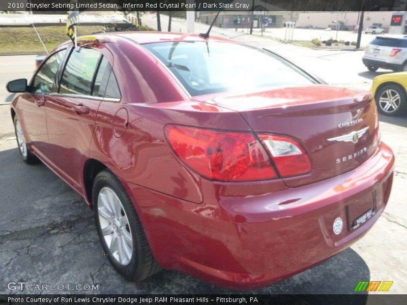 Inferno Red Crystal Pearl / Dark Slate Gray 2010 Chrysler Sebring Limited Sedan