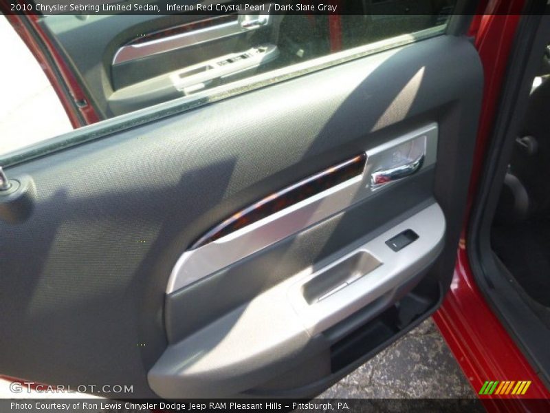 Inferno Red Crystal Pearl / Dark Slate Gray 2010 Chrysler Sebring Limited Sedan