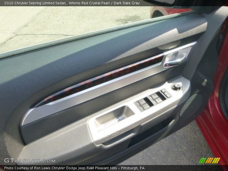Inferno Red Crystal Pearl / Dark Slate Gray 2010 Chrysler Sebring Limited Sedan