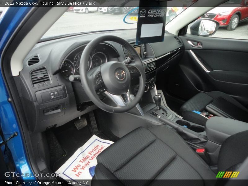 Sky Blue Mica / Black 2013 Mazda CX-5 Touring