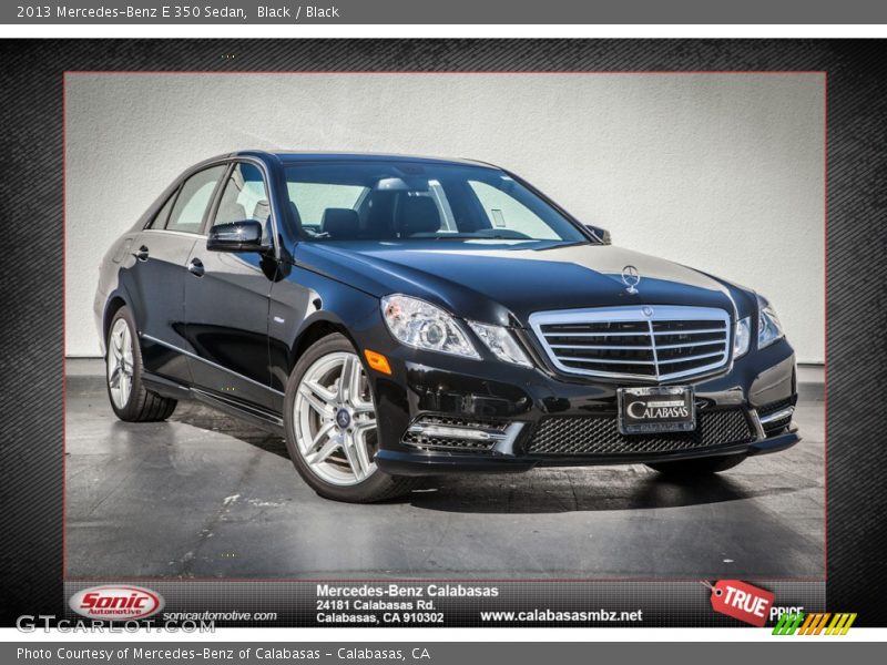 Black / Black 2013 Mercedes-Benz E 350 Sedan
