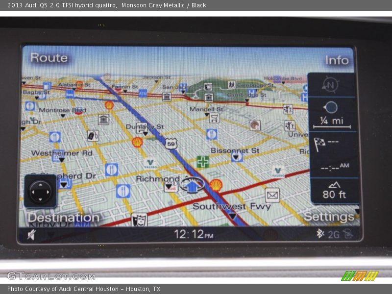 Navigation of 2013 Q5 2.0 TFSI hybrid quattro