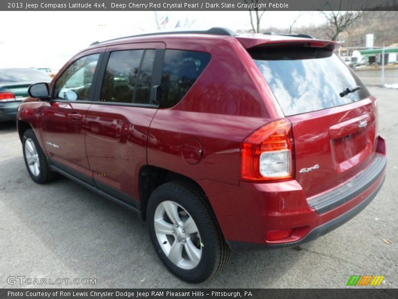 Deep Cherry Red Crystal Pearl / Dark Slate Gray/Light Pebble 2013 Jeep Compass Latitude 4x4